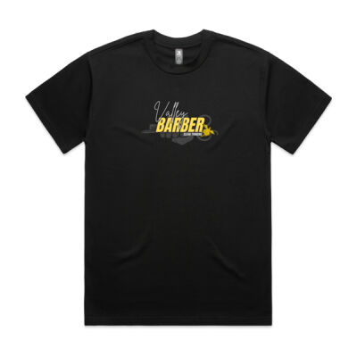 Heavy Valley Barber Black Tee Thumbnail